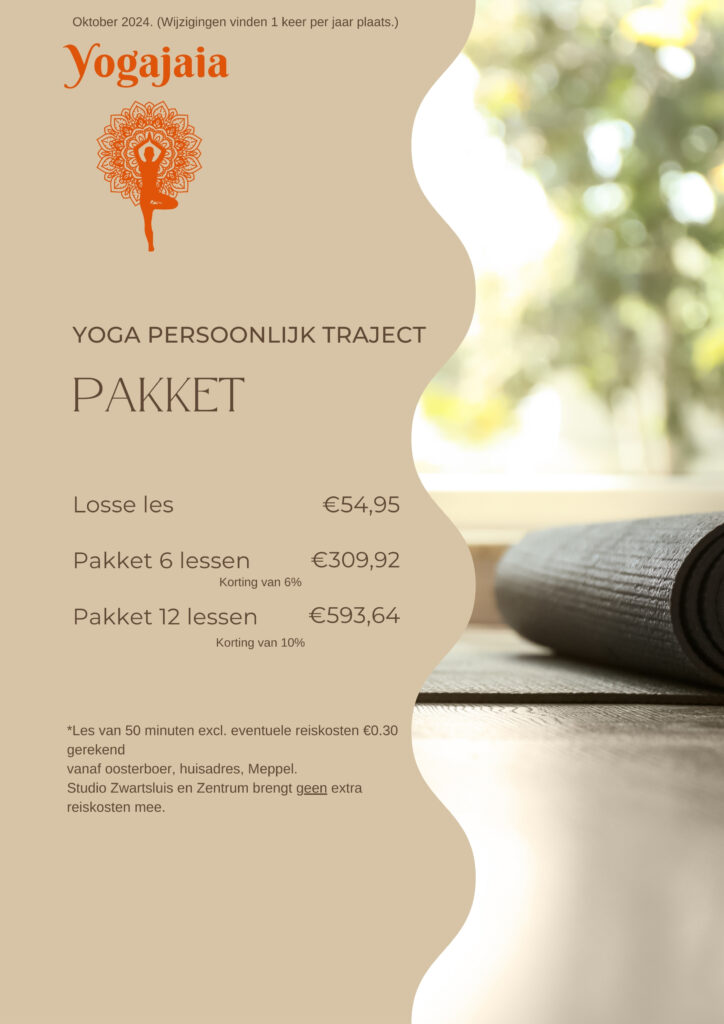 personal yoga prijzen